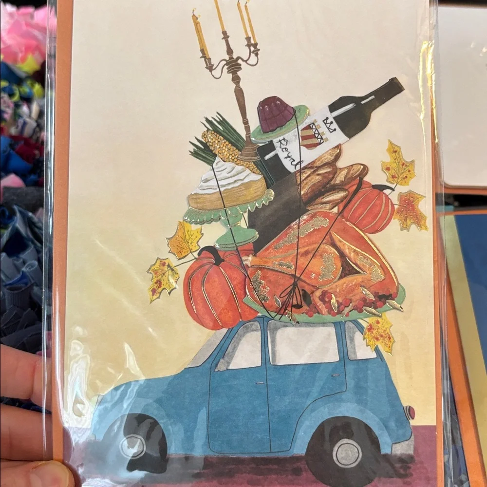 🆕4 Papyrus “Thanksgiving” Greeting Cards